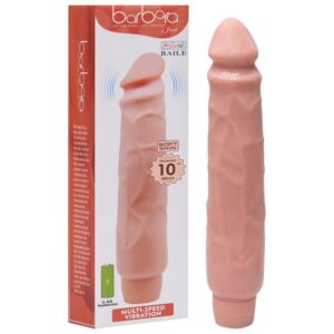 Pene vibrador de silicona de 25 x 4,8 cm Barbara Vipmix
