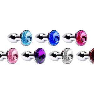 Mini tapón anal cónico de metal cromado Vipmix