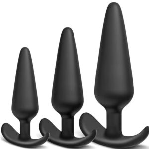 Kit de 3 piezas Plug anal dilatador