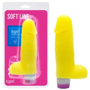 Pene vibrador interno de colores 18 x 5 cm Kgel