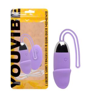Vibrador de glande tipo bala con 10 modos youvibe vipmix